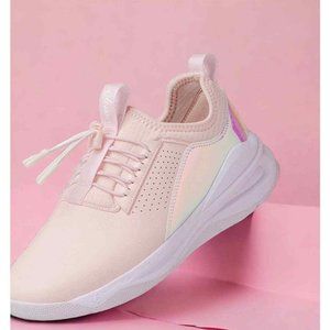 NWOT: Classic Clove Pink Holographic Sneakers Size W6.5 Limited Edition 2021